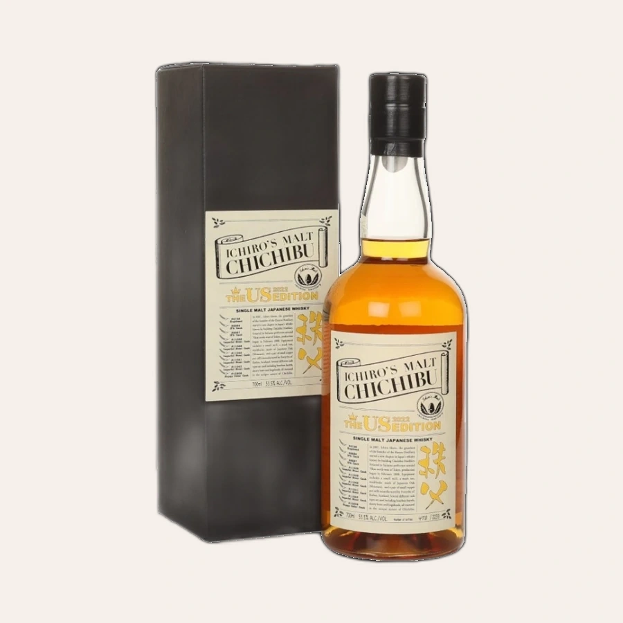 Rượu Whisky Nhật Chichibu Ichiro's Malt The Us 2022 Edition