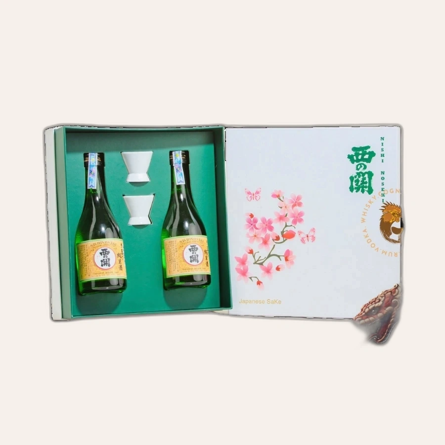 Rượu Sake Nhật Nishinoseki Junmaishu 300ml Hộp Quà Tết 2025