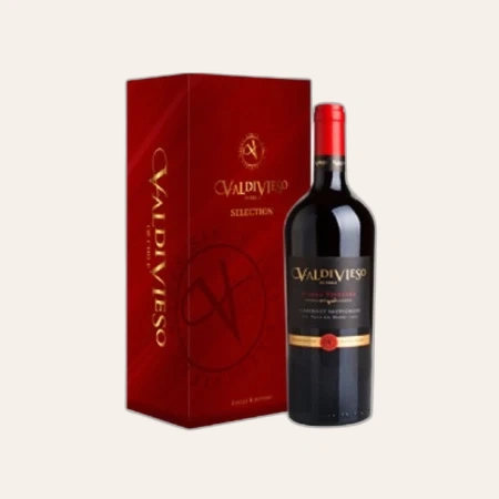 Rượu Vang Đỏ Chile Hộp da 1 chai Valdivieso Single Vineyard