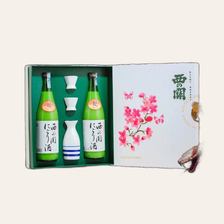 Rượu Sake Nhật Nishinoseki Nigori Zake Hộp Quà Tết 2025