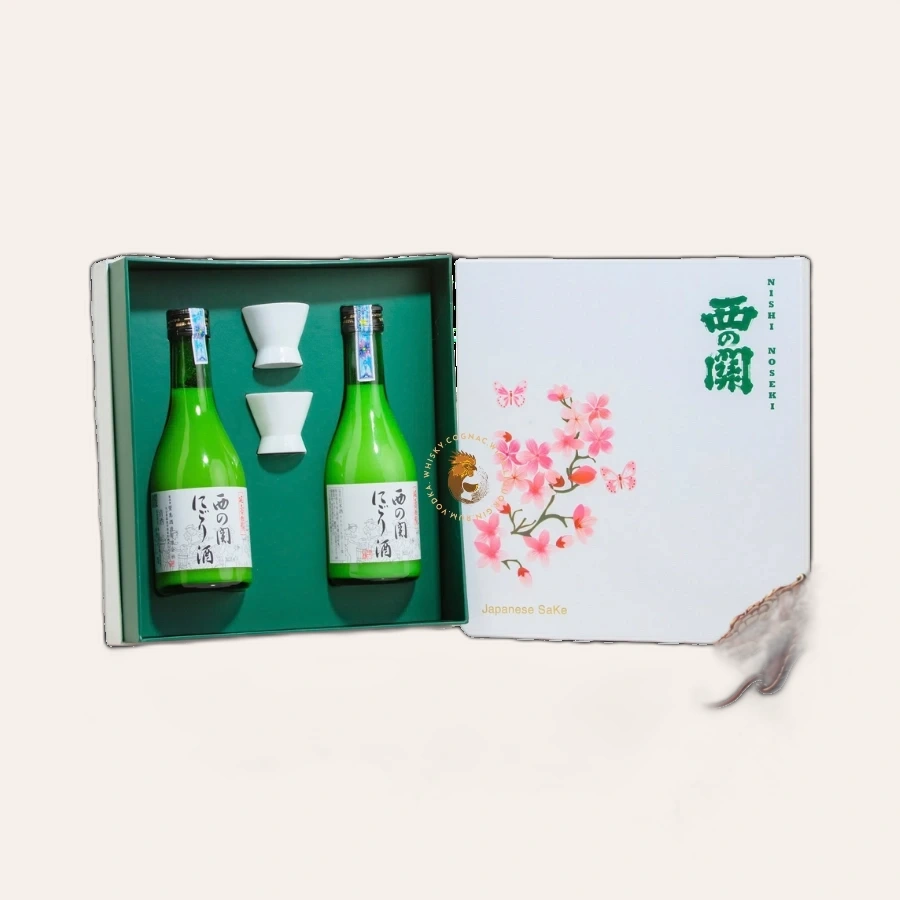 Rượu Sake Nhật Nishinoseki Nigori Zake 300ml Hộp Quà Tết 2025