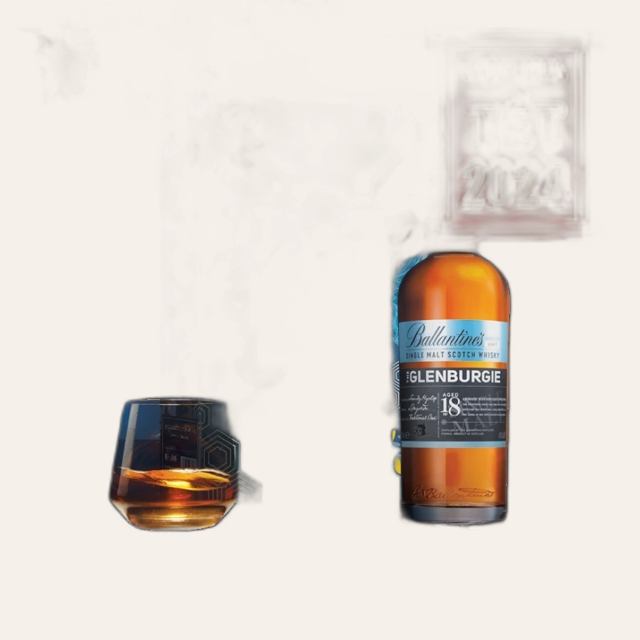 Rượu Whisky Ballantine's Glenburgie 18 Year Old Phiên Bản Hộp Quà Tết 2024