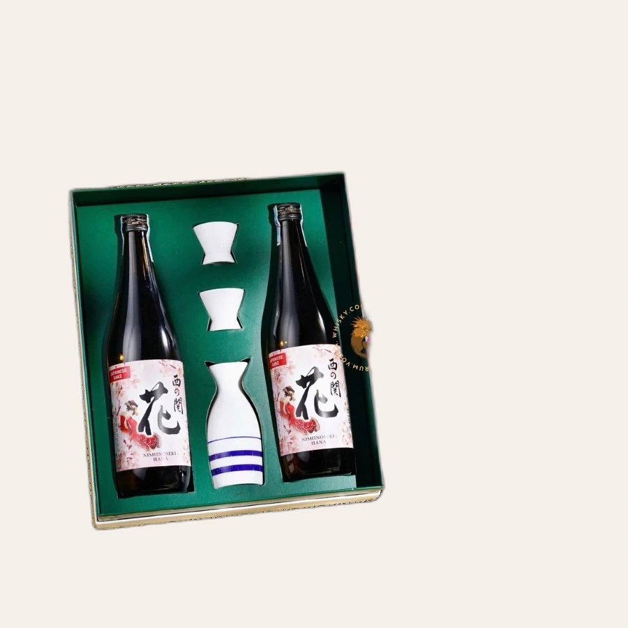 Rượu Sake Nhật Nishinoseki Hana Hộp Quà Tết 2025
