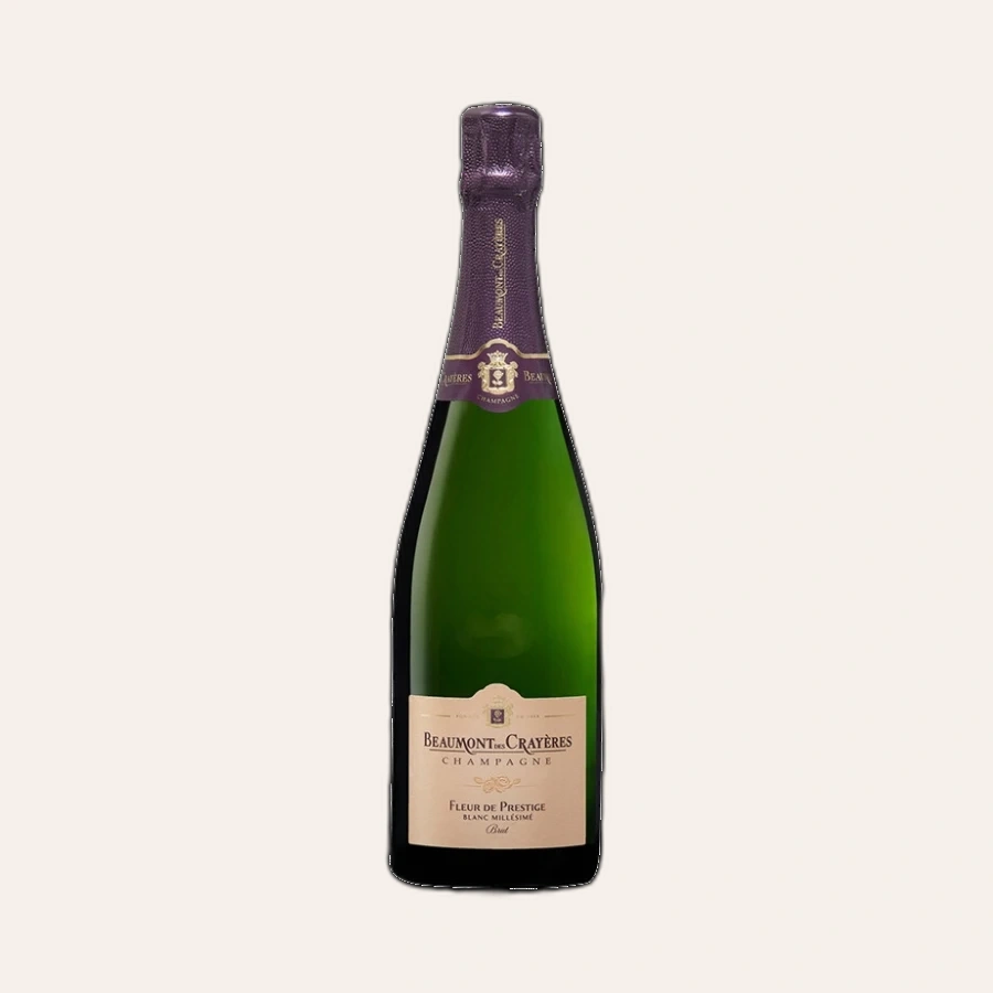 Rượu Champagne Pháp Beaumont Des Crayeres Fleur De Prestige Blanc Millesime Brut Vintage 2012