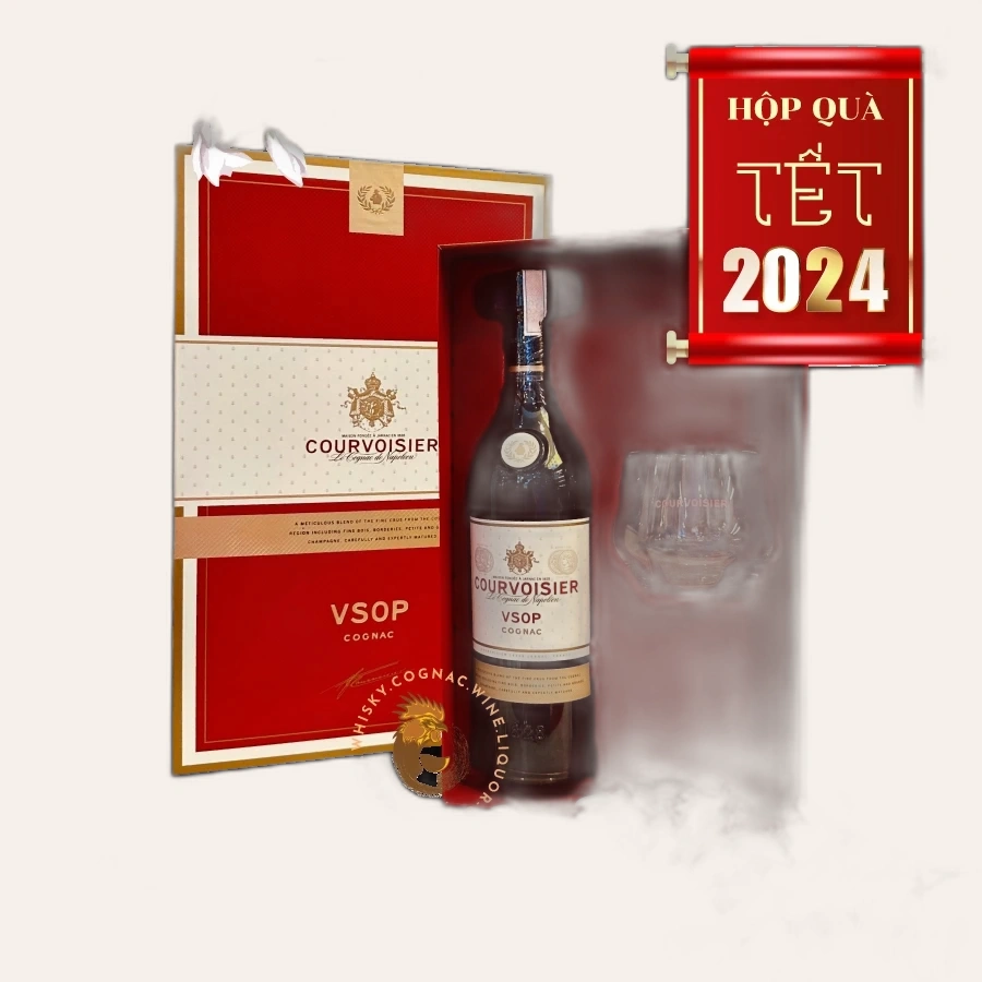 Rượu Cognac Courvoisier VSOP Hộp Quà Tết 2024