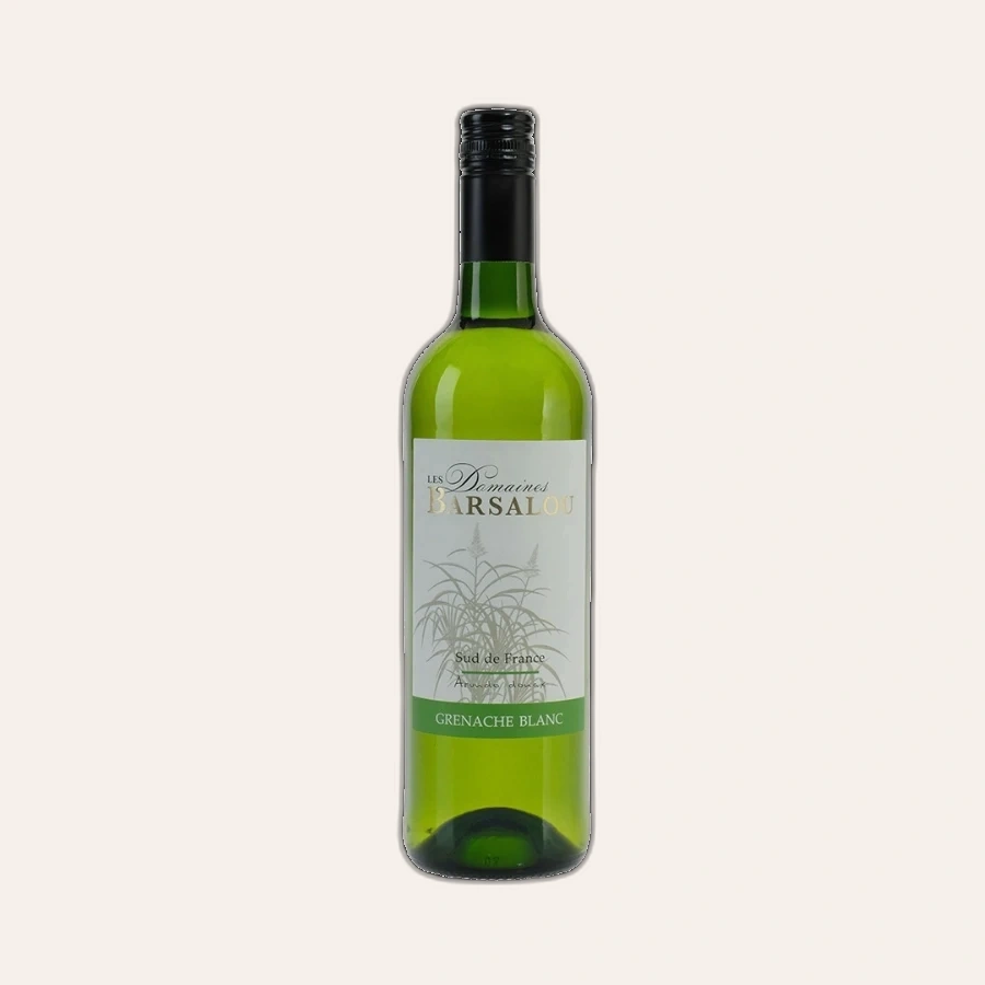 Rượu Vang Trắng Pháp Les Domaines Barsalou Grenache Blanc IGP de l'Aude