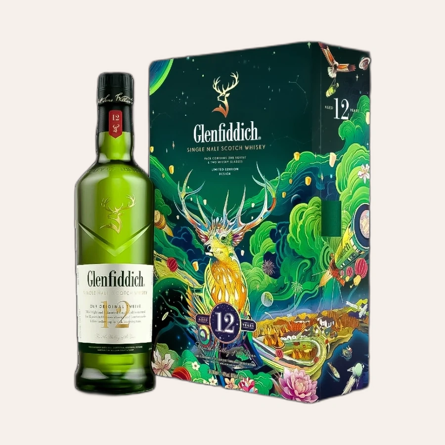 Rượu Whisky Glenfiddich 12 Year Old Phiên Bản Tết 2022