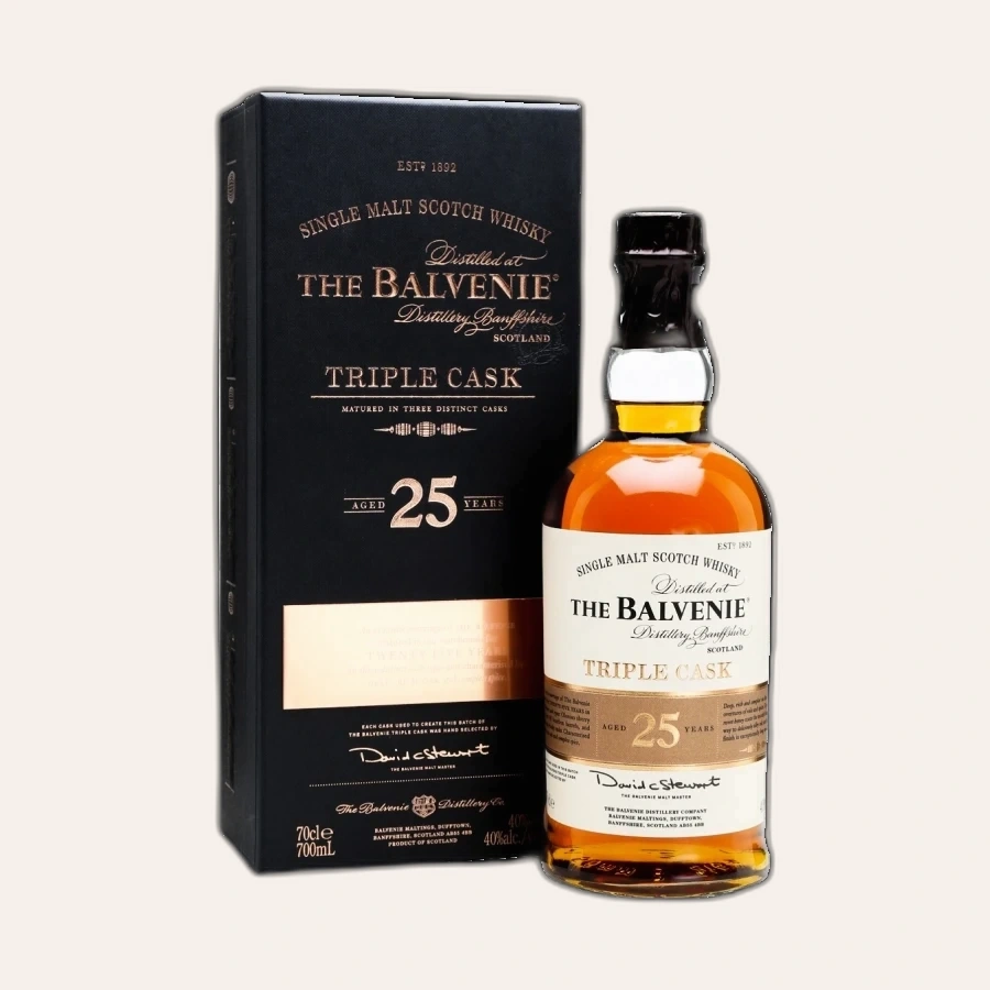 Rượu Whisky Balvenie 25 Year Old Triple Cask