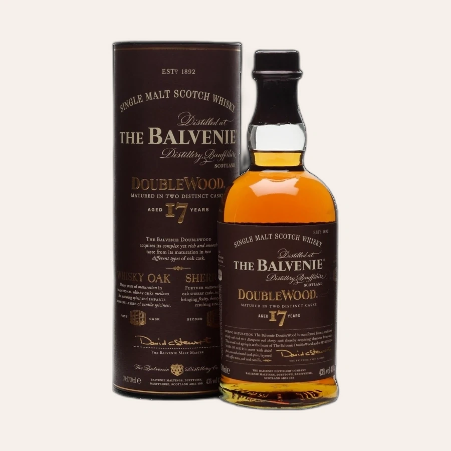 Rượu Whisky Balvenie 17 Year Old Double Wood UK