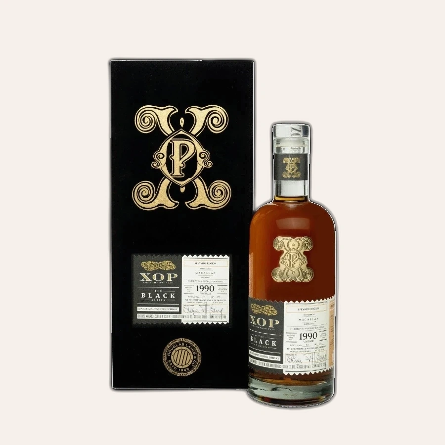 Rượu Whisky XOP Macallan 31 Year Old Black Series Douglas Laing 1990