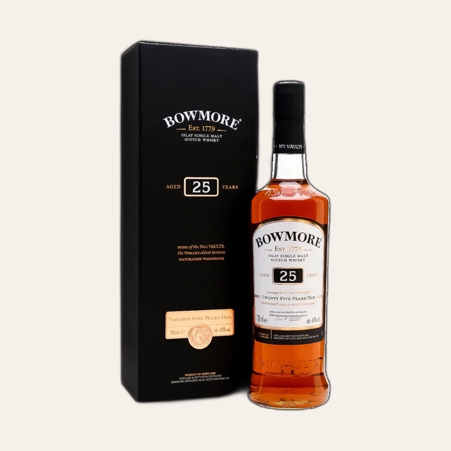 Rượu Whisky Bowmore 25 Year Old