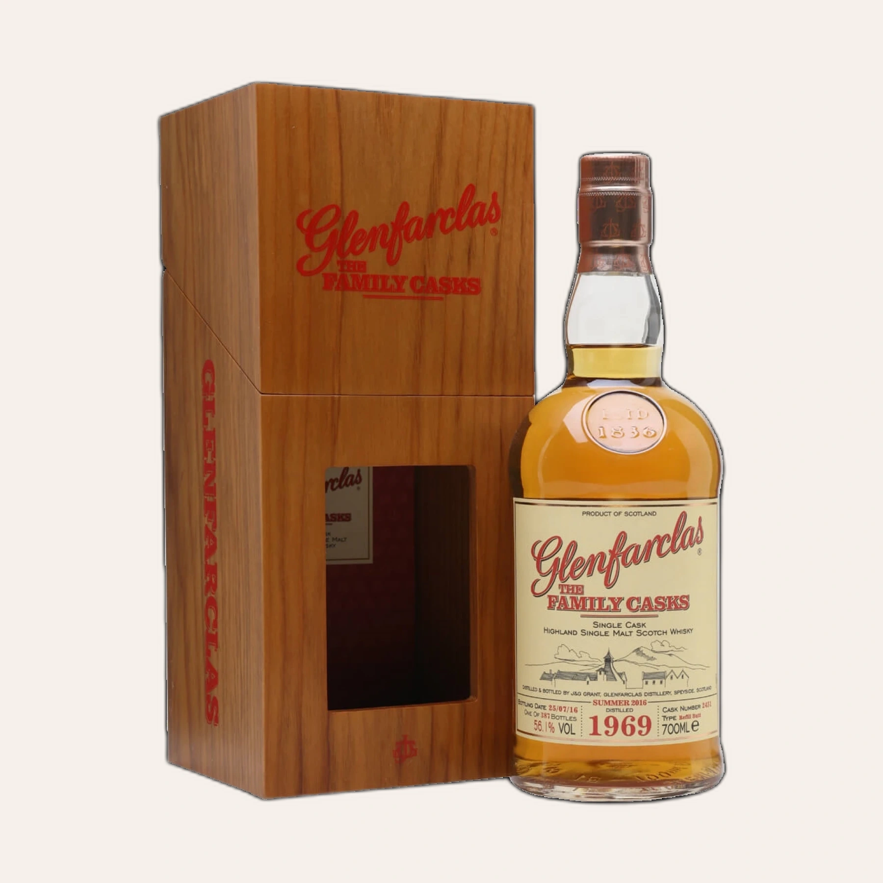Rượu Whisky Glenfarclas 46 Year Old Family Casks 1969