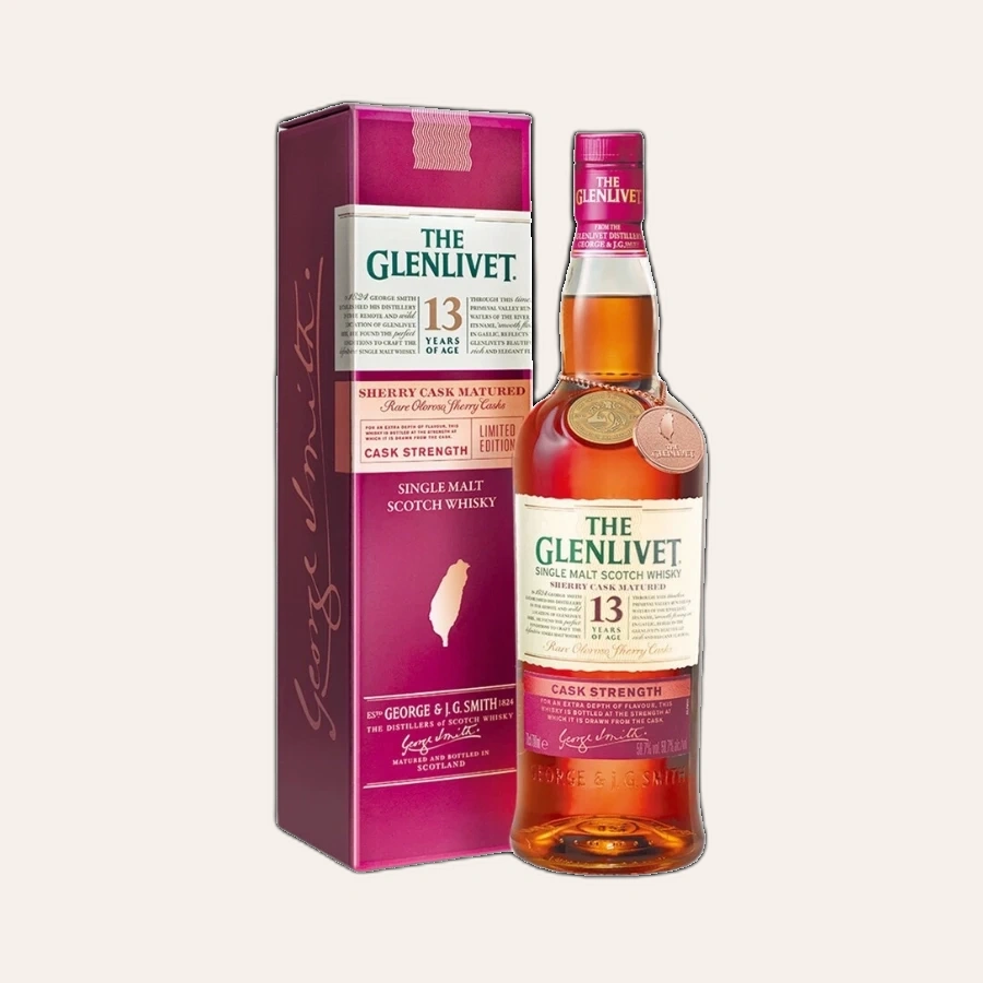 Rượu Whisky Glenlivet 13 Year Old Cask Strength Taiwan Exclusive