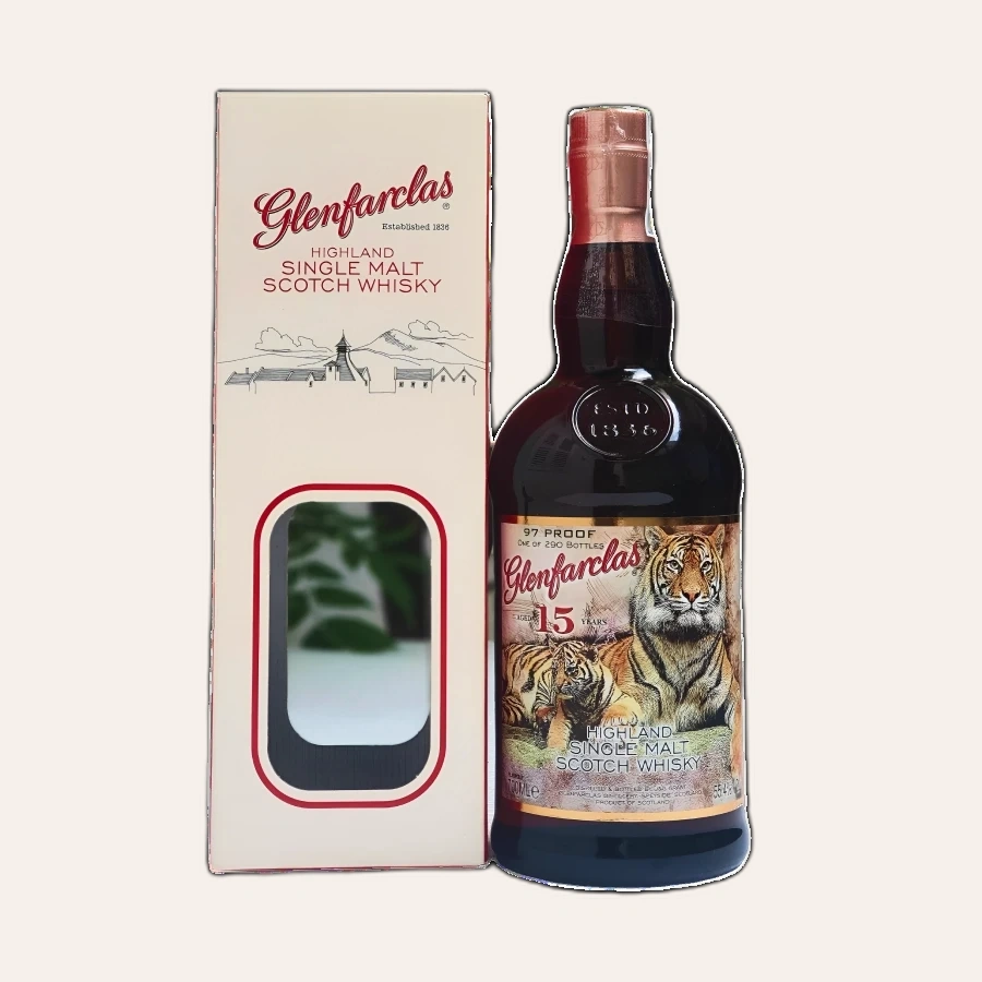 Rượu Whisky Glenfarclas 15 Year Old Phiên Bản Nhâm Dần Việt Nam 2022
