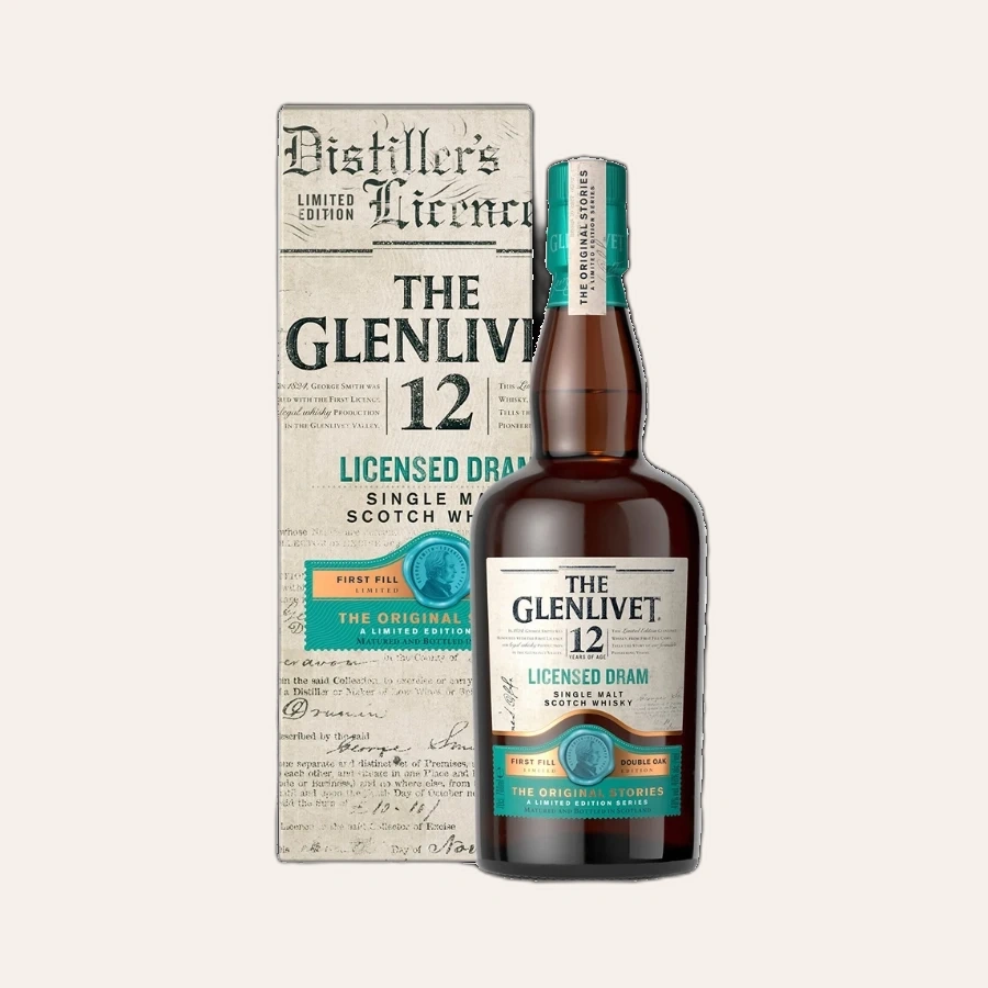 Rượu Whisky Glenlivet 12 Year Old Licensed Dram