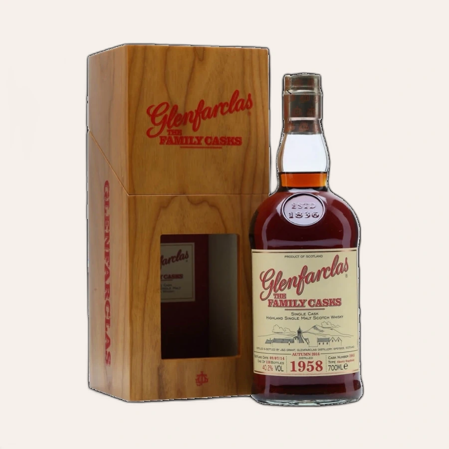Rượu Whisky Glenfarclas 56 Year Old Family Casks 1958