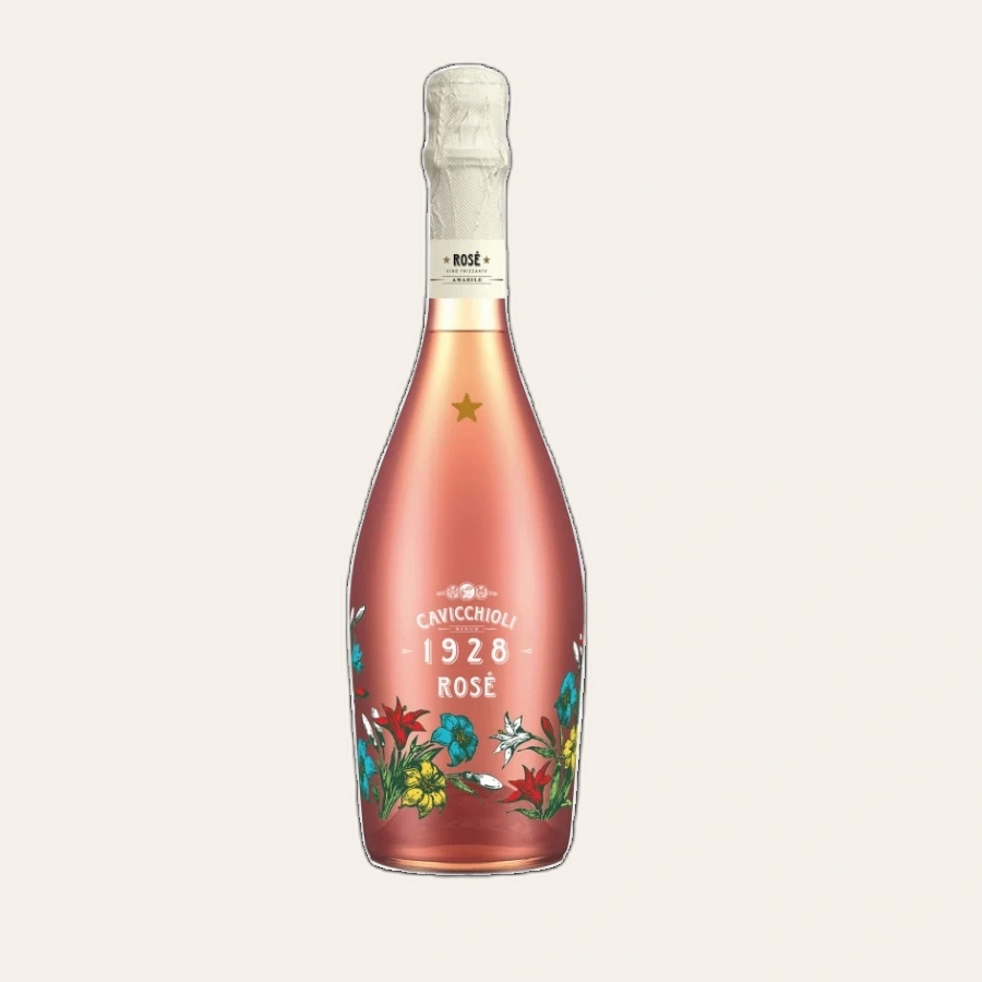 Rượu Sparkling Ý Cavicchioli Fantasia Rose 1928