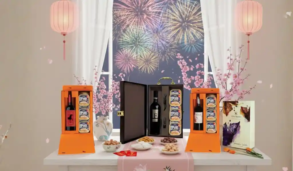 Bật Mí Set Rượu Vang Làm Quà Biếu Tết 2026