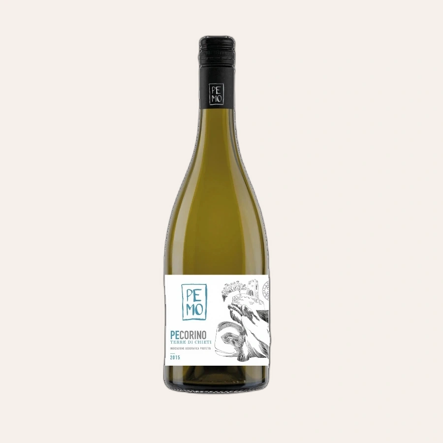 Rượu Vang Trắng Ý Pemo Pecorino Terre di Chieti IGT