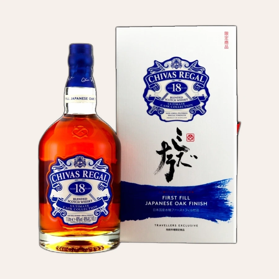 Rượu Whisky Chivas 18 Year Old Japanese Oak Finish