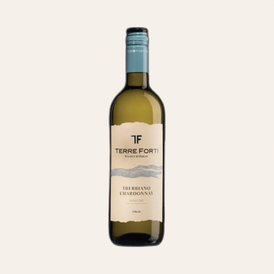 Rượu Vang Trắng Ý Terre Forti Trebbiano Chardonnay Rubicone IGT
