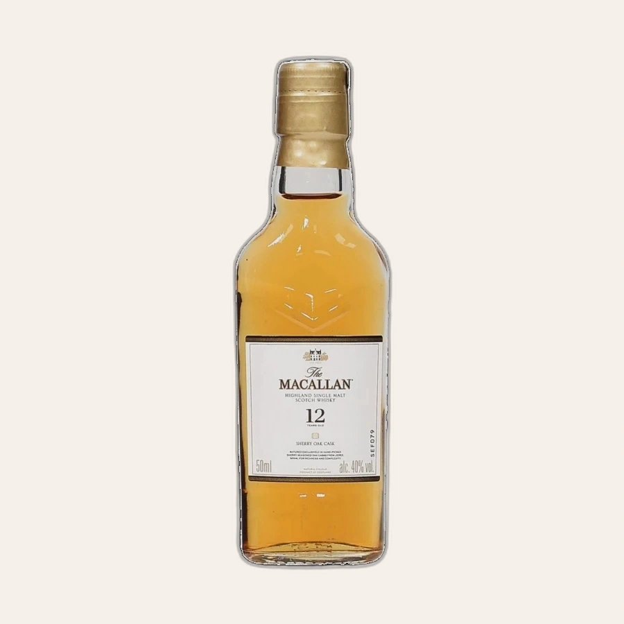 Rượu Whisky Macallan 12 Year Old Sherry Oak 50ml