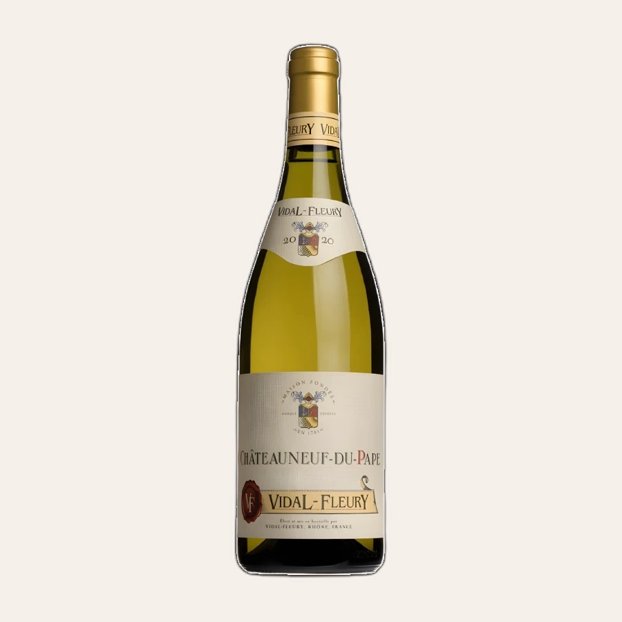 Rượu Vang Trắng Pháp Vidal Fleury Chateauneuf Du Pape Blanc