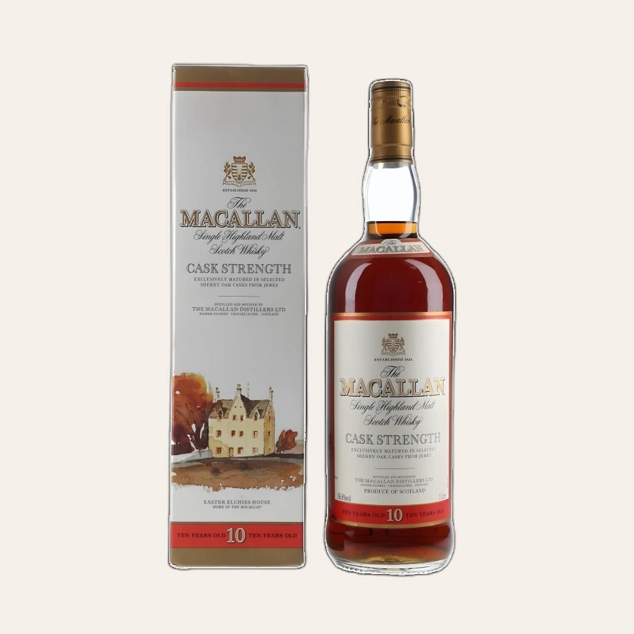 Rượu Whisky Macallan 10 Year Old Cask Strength 58.8% Thập Niên 2000