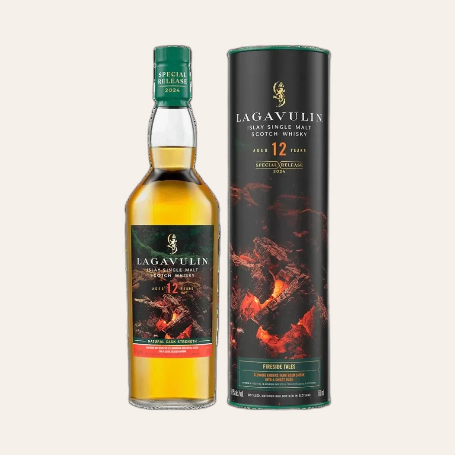 Rượu Whisky Lagavulin 12 Year Old Fireside Tales Cask Strength Special Releases 2024