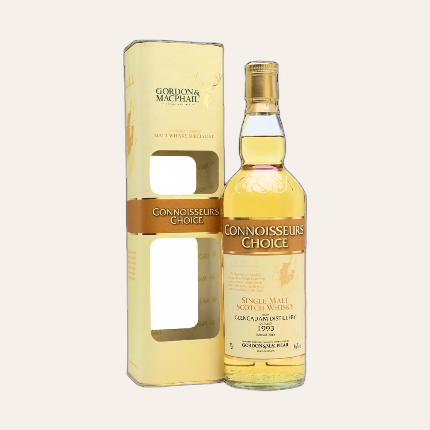 Rượu Whisky Glencadam 22 Year Old Gordon & Macphail 1993