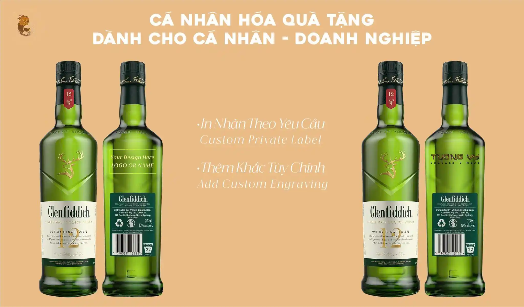 Rượu Khắc Tên Whisky Cao Cấp
