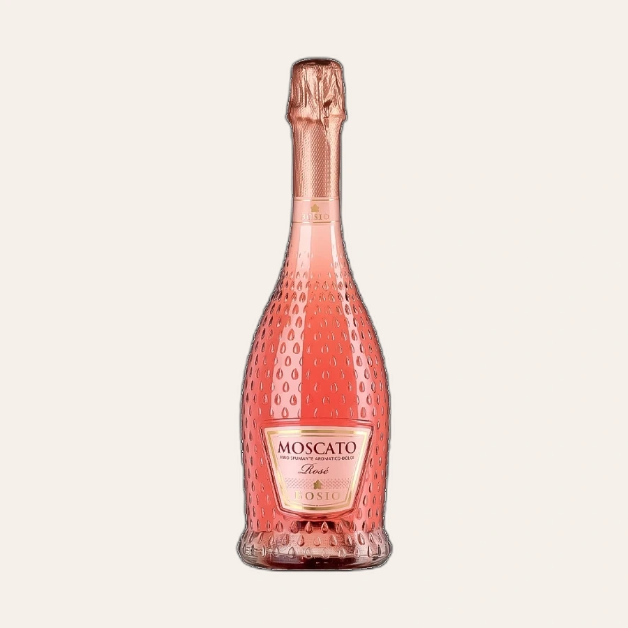 Rượu Sparkling Ý Bosio Moscato Rosé Spumante Aromatico Dolce