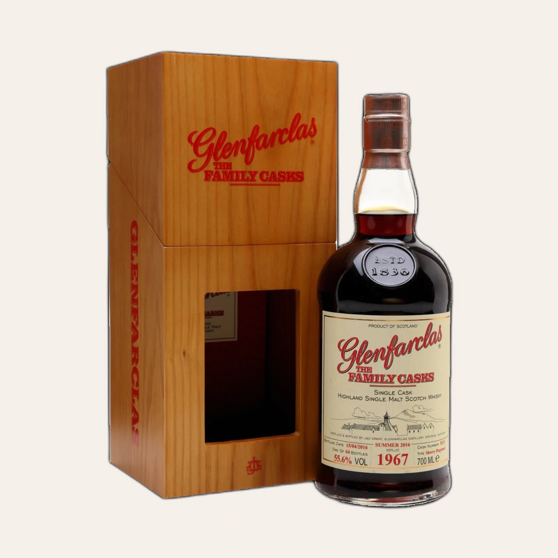 Rượu Whisky Glenfarclas 48 Year Old Family Casks 1967