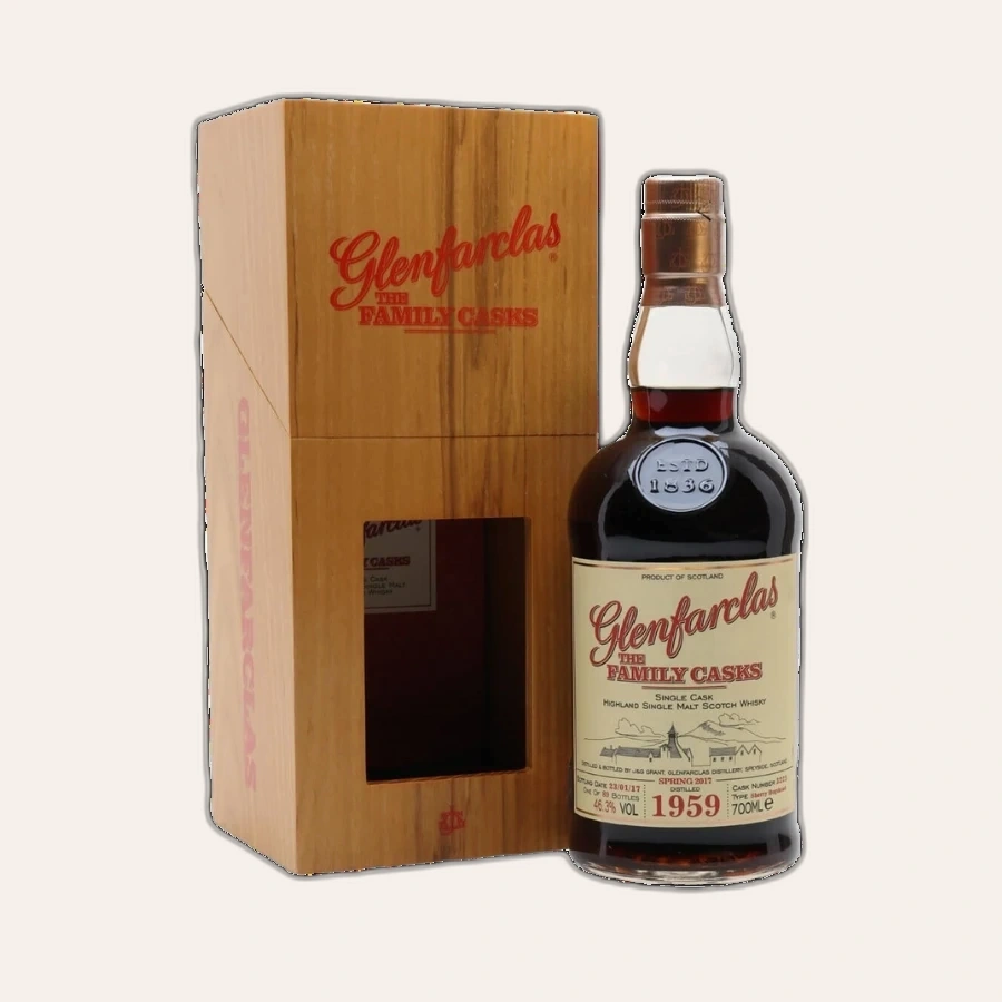 Rượu Whisky Glenfarclas 57 Year Old Family Casks 1959