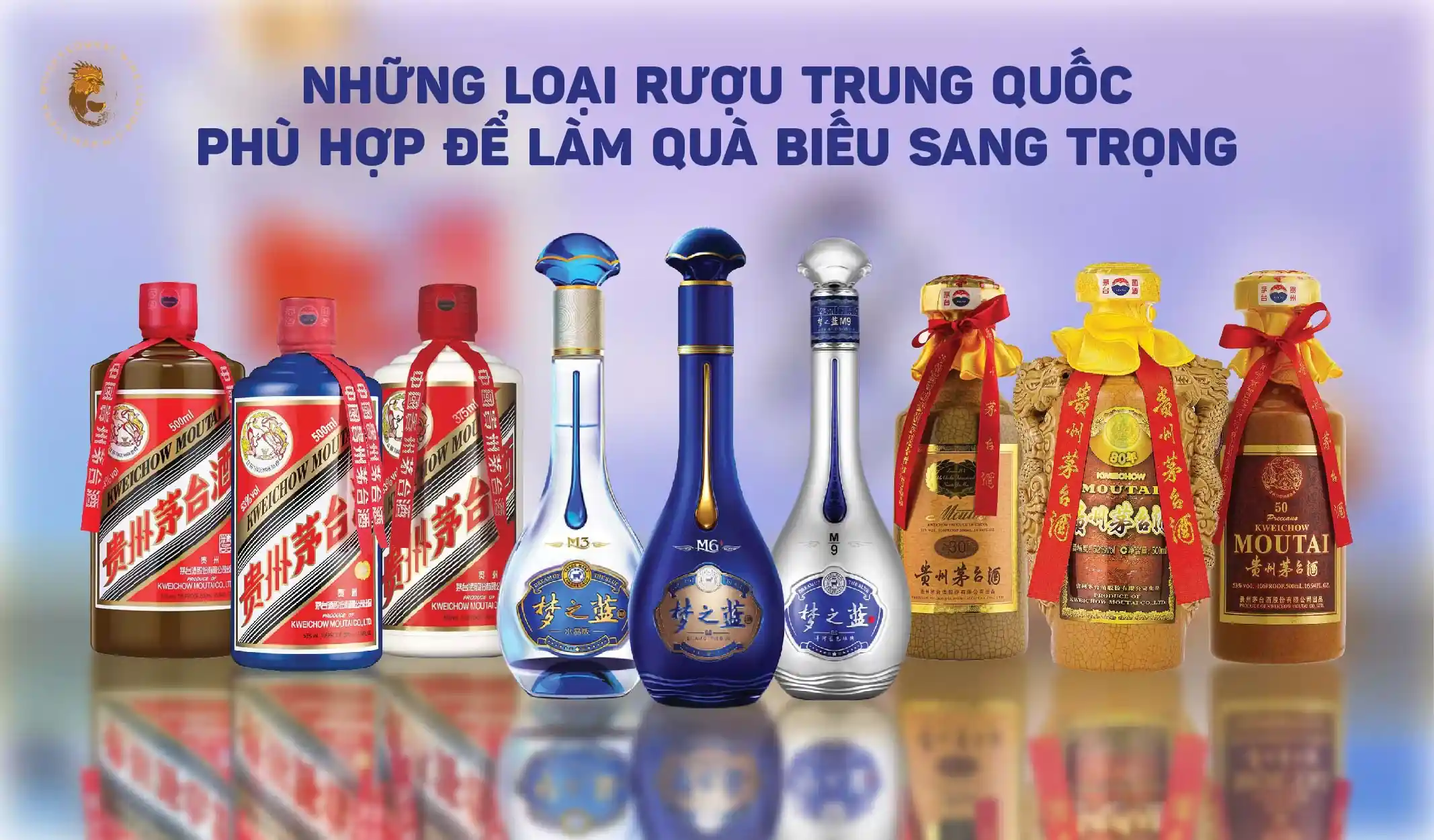 Những Chai Rượu Trung Quốc Phù Hợp Làm Quà Biếu Sang Trọng