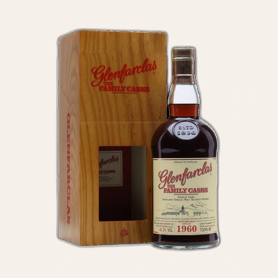 Rượu Whisky Glenfarclas 54 Year Old Family Casks 1960
