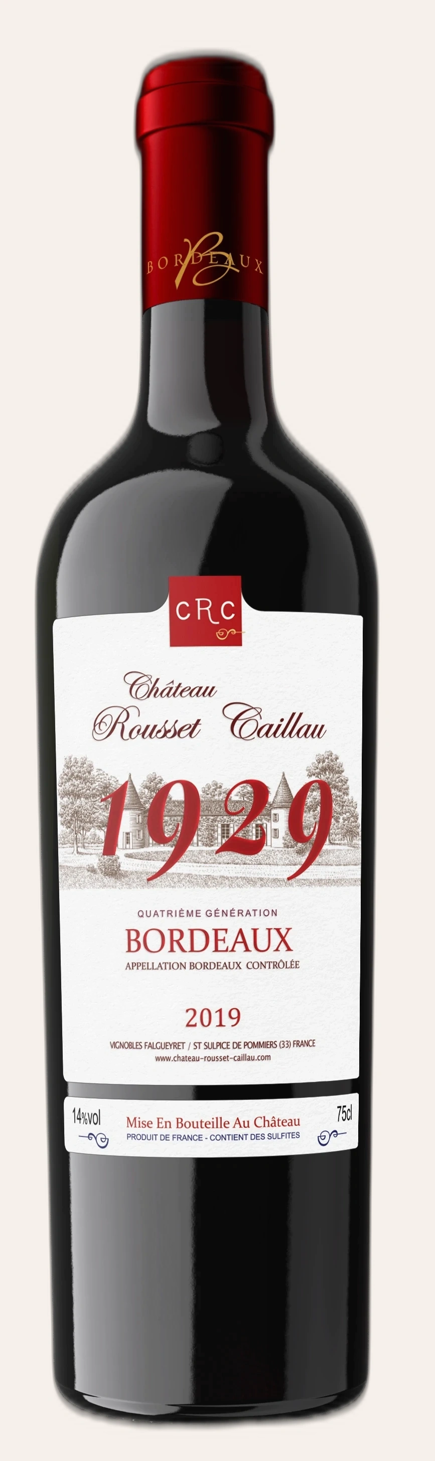 Rượu Vang Đỏ Pháp CRC 1929 Bordeaux