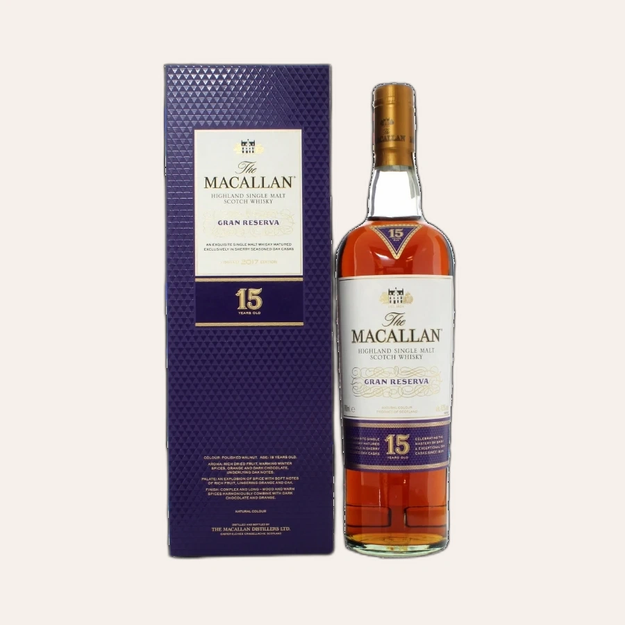 Rượu Whisky Macallan 15 Year Old Gran Reserva
