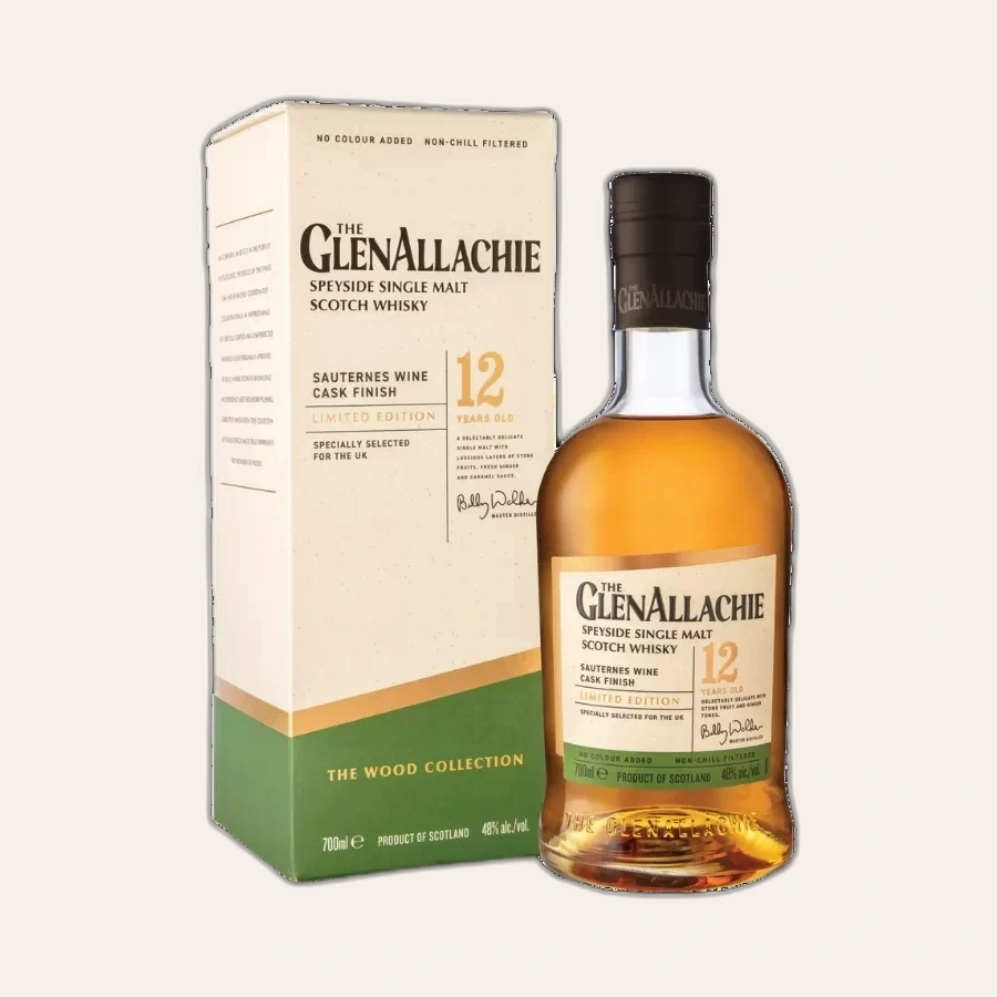 Rượu Whisky GlenAllachie 12 Year Old UK Exclusive Sauternes Wine Cask Finish