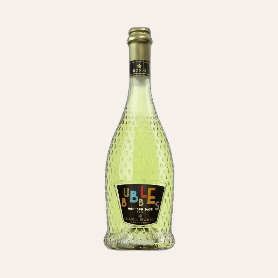 Rượu Vang Trắng Ý Luca Bosio Bubbles Moscato DAsti DOCG
