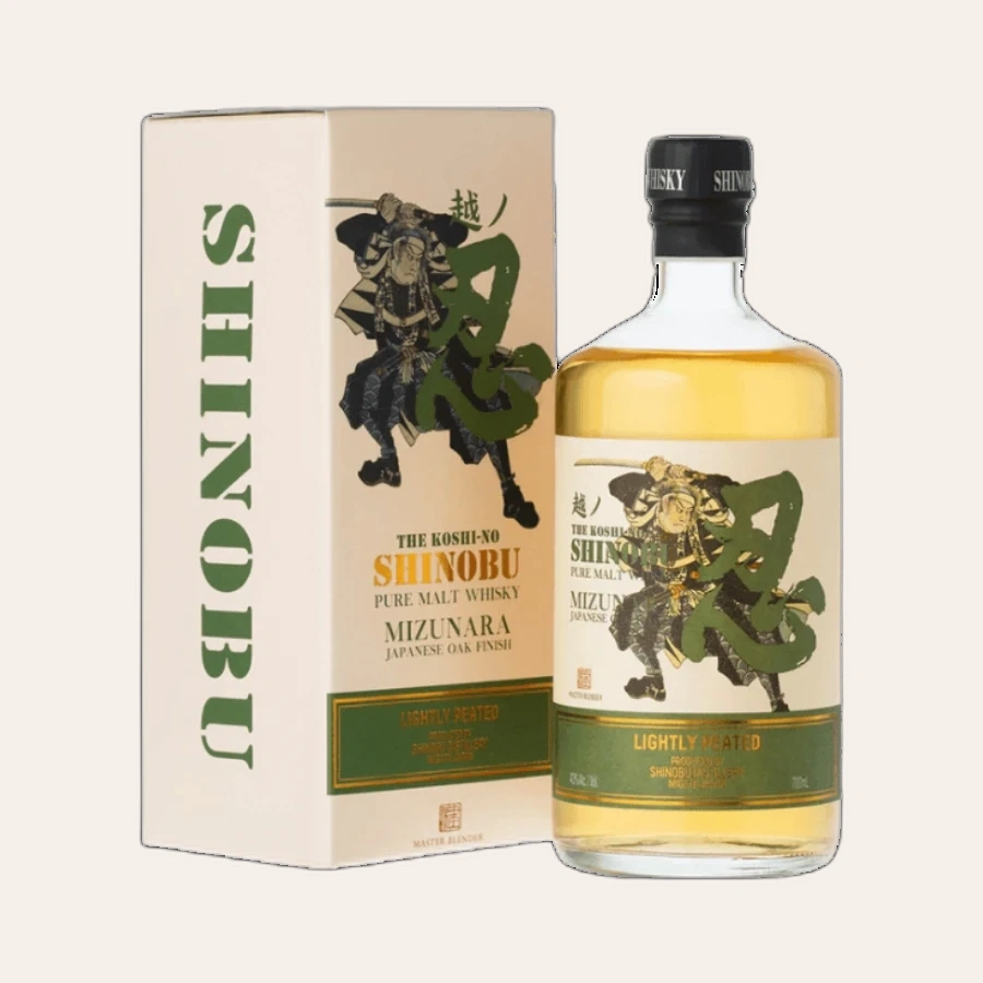 Rượu Whisky Nhật Shinobu Pure Malt Lightly Peated Mizunara Oak