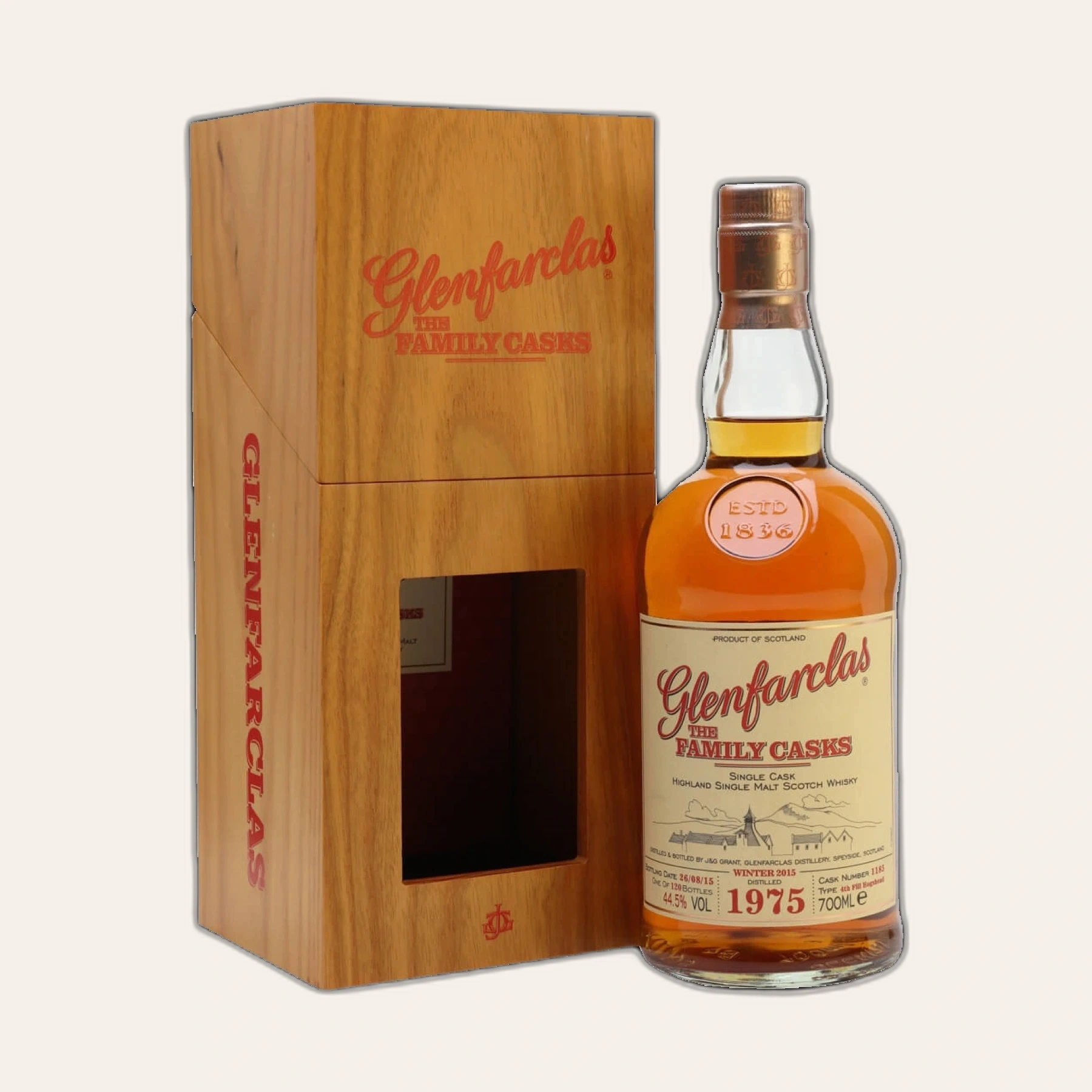 Rượu Whisky Glenfarclas 40 Year Old Family Casks 1975