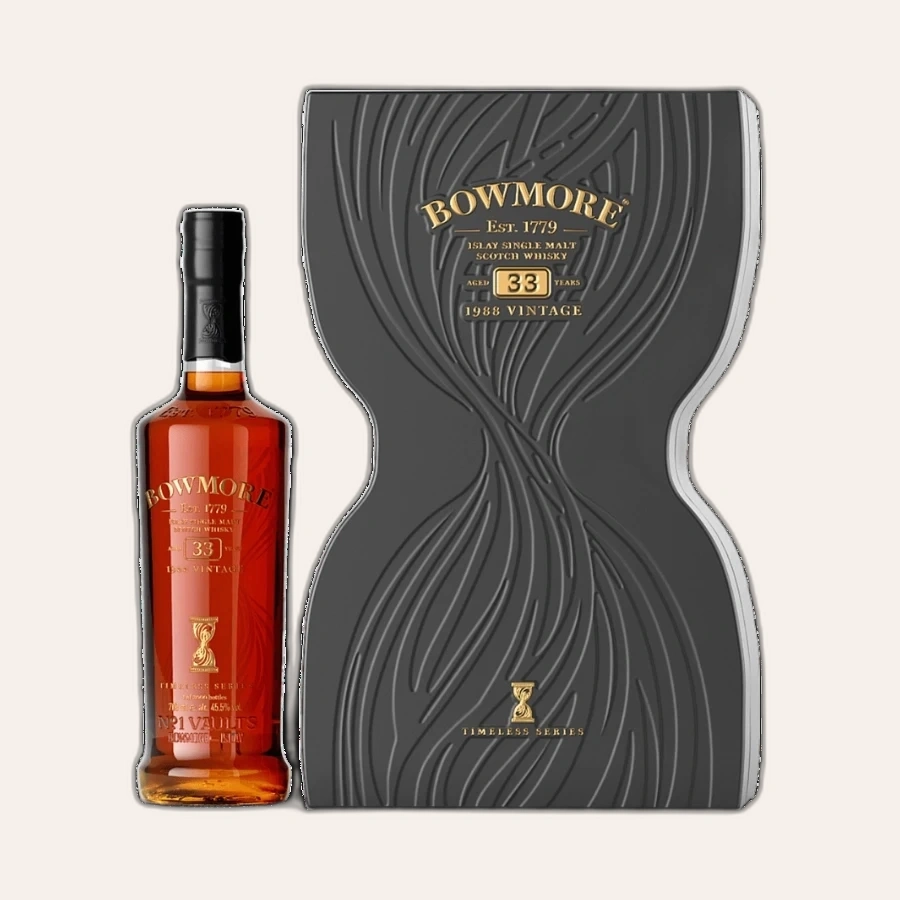 Rượu Whisky Bowmore 33 Year Old Timeless Series Vintage 1988