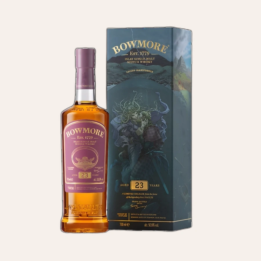 Rượu Whisky Bowmore 23 Year Old Frank Quitely Lovers Transformed 50.9%