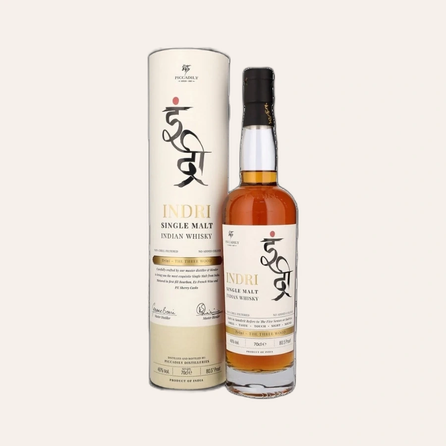 Rượu Whisky Ấn Độ Indri Triple Cask Single Malt