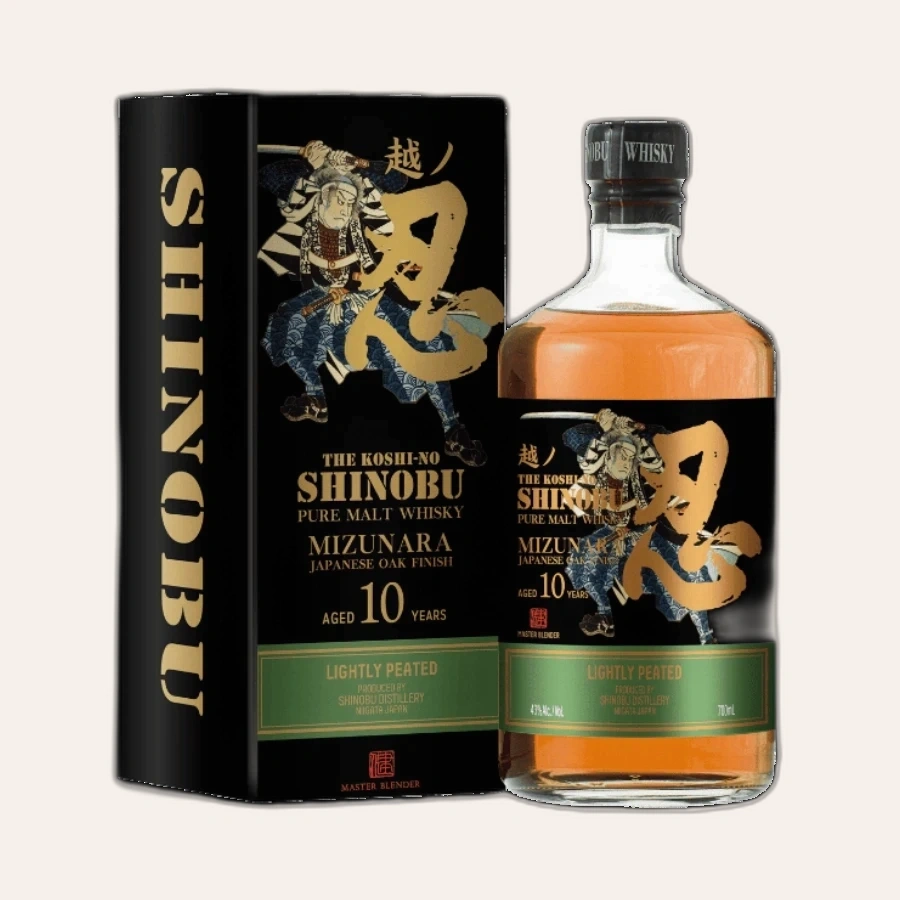Rượu Whisky Nhật Shinobu 10 Year Old Lightly Peated Pure Malt Mizunara Oak Finish