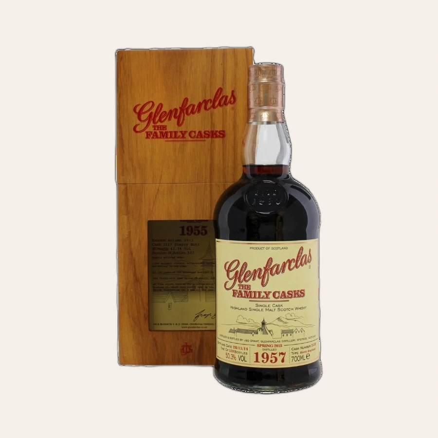 Rượu Whisky Glenfarclas 57 Year Old Family Casks 1957