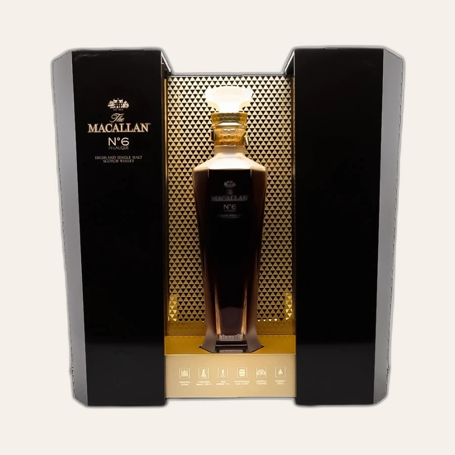 Rượu Whisky Macallan No. 6 Lalique Decanter