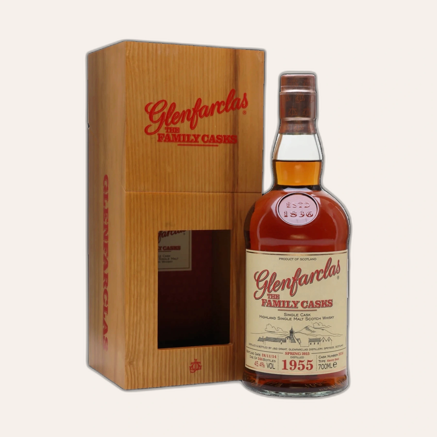 Rượu Whisky Glenfarclas 58 Year Old Family Casks 1955