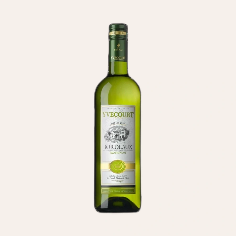 Rượu Vang Trắng Pháp Yvecourt Bordeaux Blanc